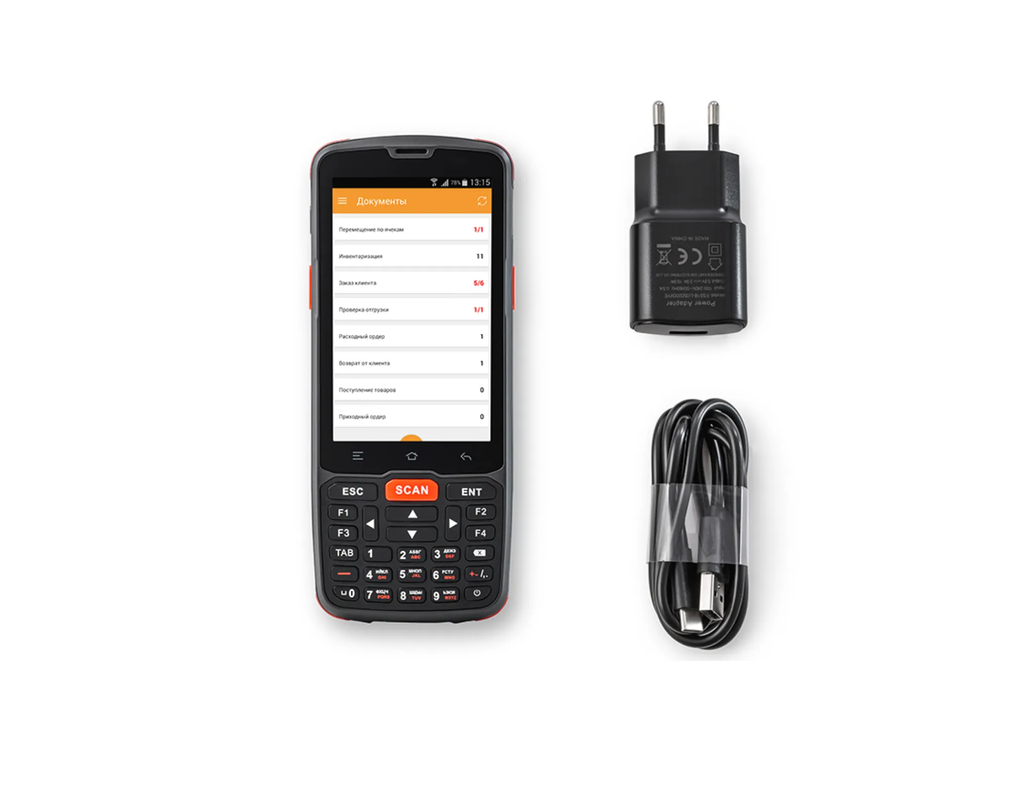 Мобильный терминал АТОЛ Smart.Slim базовый (4", Android 7.0, 1Gb/8Gb, 2D E3, Wi-Fi, BT, БП, 4000 mАh) + MS: Магазин 15 ПРОДУКТОВЫЙ, РАСШИРЕННЫЙ